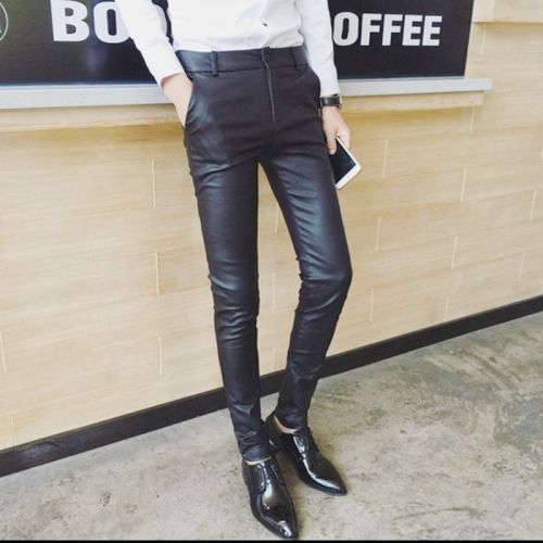 Pantalon cuir homme droit pour adolescent automne - Ref 1479075