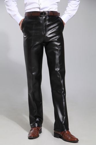 Pantalon cuir homme droit pour hiver - Ref 1479133