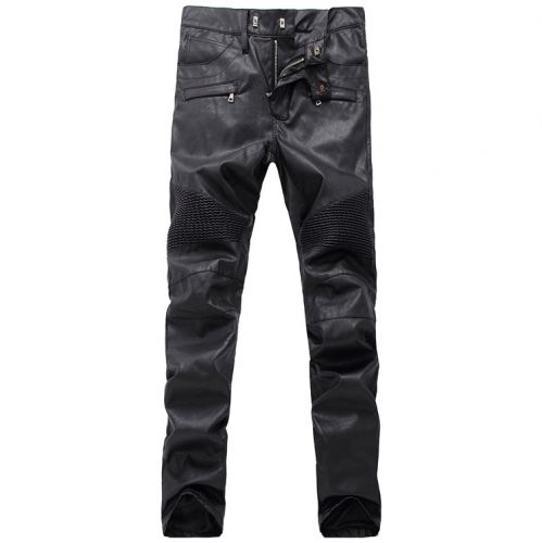Pantalon cuir homme serré pour adolescent printemps - Ref 1479192
