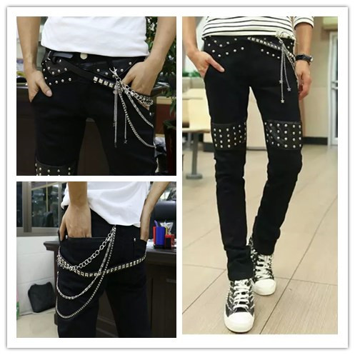 Pantalon cuir homme pour adolescent printemps - Ref 1479291