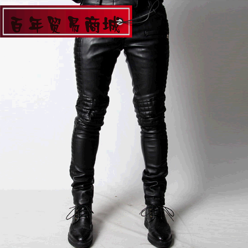 Pantalon cuir homme pantalons fuselés pour jeunesse hiver - Ref 1479325