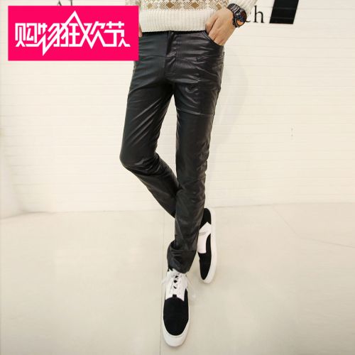 Pantalon cuir homme serré pour jeunesse hiver - Ref 1479362