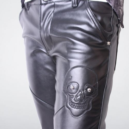 Pantalon cuir homme serré pour jeunesse - Ref 1479452