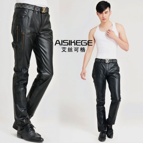 Pantalon cuir homme serré pour adolescent hiver - Ref 1479537