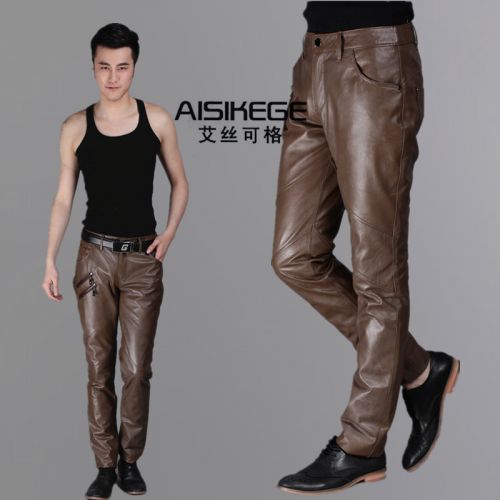 Pantalon cuir homme serré pour adolescent hiver - Ref 1479552