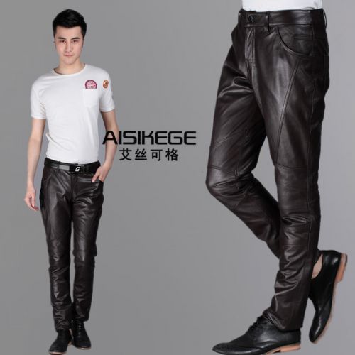Pantalon cuir homme serré pour adolescent hiver - Ref 1479555