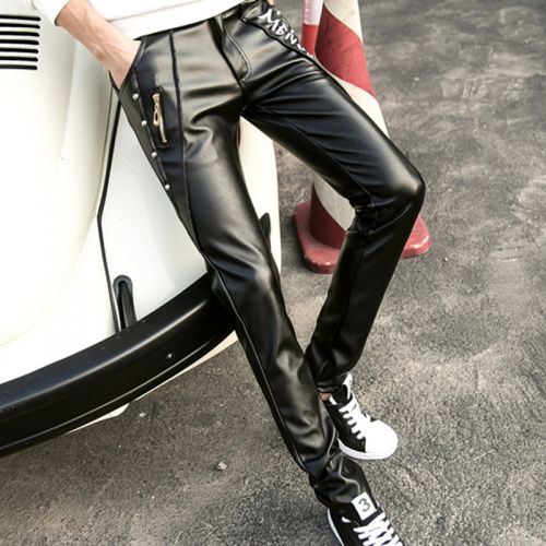 Pantalon cuir homme serré pour adolescent hiver - Ref 1479609