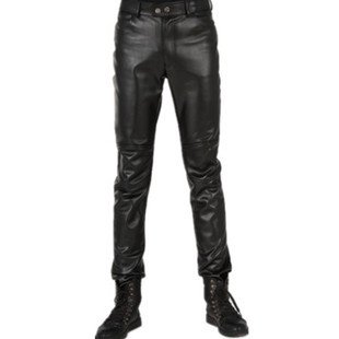 Pantalon cuir homme serré pour jeunesse hiver - Ref 1479624