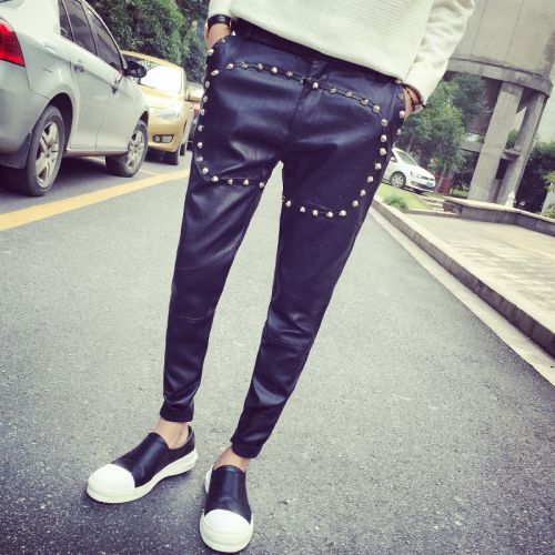 Pantalon cuir homme pour adolescent été - Ref 1479687