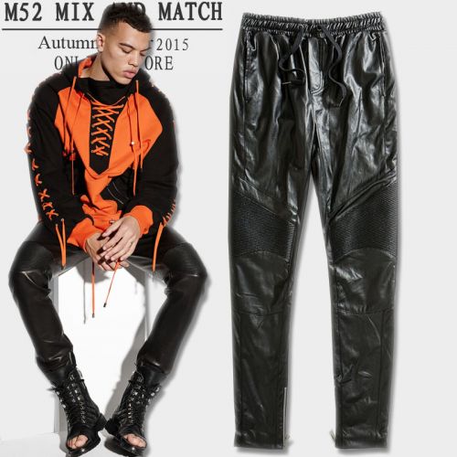 Pantalon cuir homme serré pour adolescent hiver - Ref 1479796