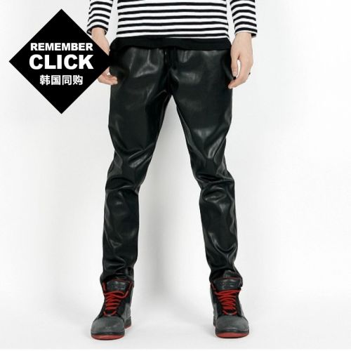 Pantalon cuir homme pour jeunesse REMEMBERCLICK - Ref 1479866