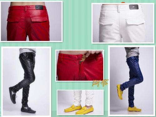 Pantalon cuir homme serré pour jeunesse hiver - Ref 1479990