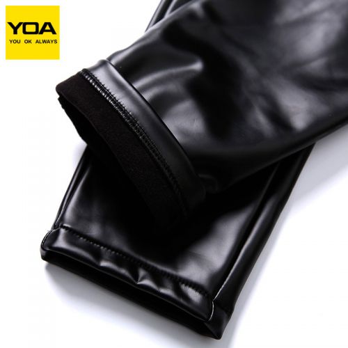 Pantalon cuir homme serré pour jeunesse PU automne - Ref 1480030