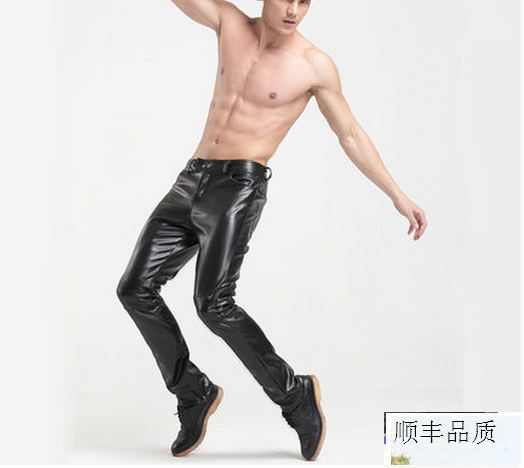 Pantalon cuir homme serré pour adolescent automne - Ref 1480109