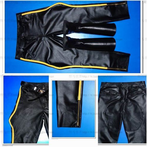 Pantalon cuir homme droit BOOTMAN pour hiver - Ref 1480134