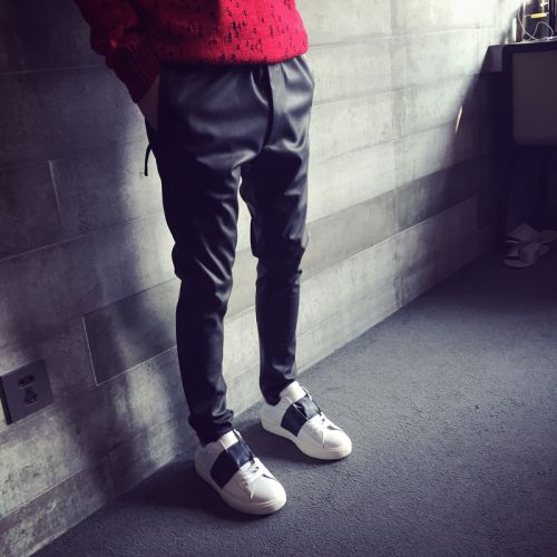 Pantalon cuir homme droit pour jeunesse automne - Ref 1480171