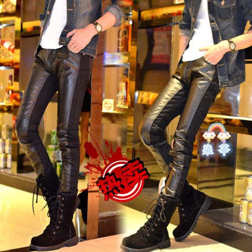 Pantalon cuir homme serré pour adolescent hiver - Ref 1480182