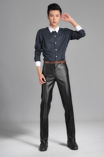 Pantalon cuir homme droit pour jeunesse printemps - Ref 1480207