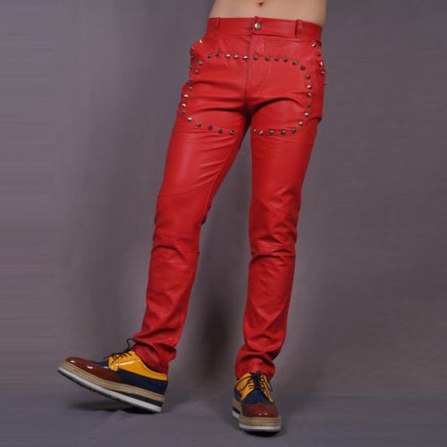 Pantalon cuir homme serré pour jeunesse hiver - Ref 1480311