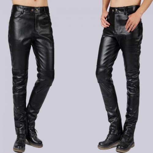 Pantalon cuir homme serré pour hiver - Ref 1480336