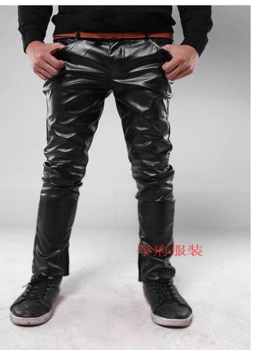 Pantalon cuir homme pantalons fuselés pour jeunesse hiver - Ref 1480357
