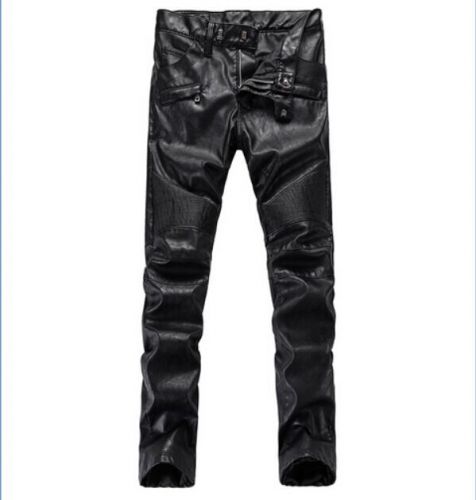 Pantalon cuir homme serré pour jeunesse automne - Ref 1480513