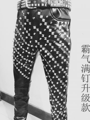 Pantalon cuir homme serré pour adolescent printemps - Ref 1480925