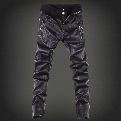 Pantalon cuir homme serré pour jeunesse PANTSKING hiver - Ref 1481132