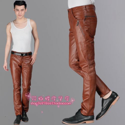 Pantalon cuir homme serré pour jeunesse hiver - Ref 1481175