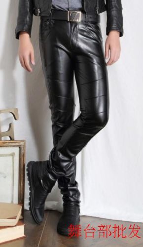 Pantalon cuir homme serré pour jeunesse hiver - Ref 1481251