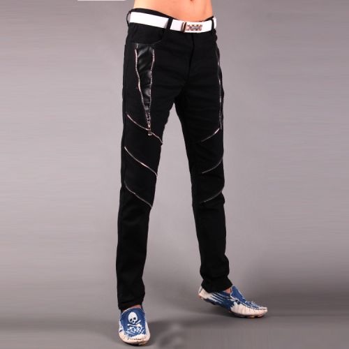 Pantalon cuir homme serré pour jeunesse été - Ref 1481290