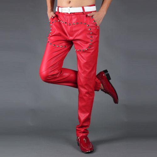 Pantalon cuir homme serré pour jeunesse hiver - Ref 1481304