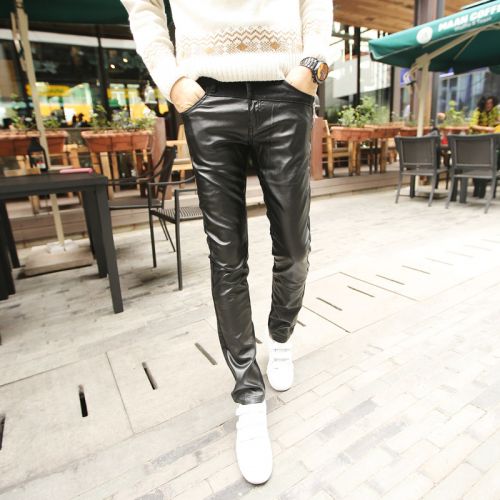 Pantalon cuir homme serré pour jeunesse MCC HOMME hiver - Ref 1481313