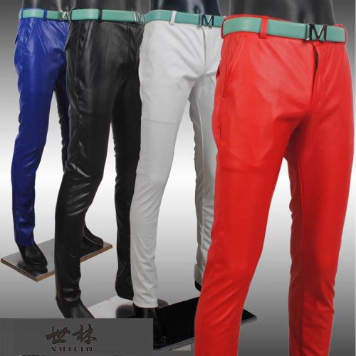 Pantalon cuir homme serré pour adolescent hiver - Ref 1481337