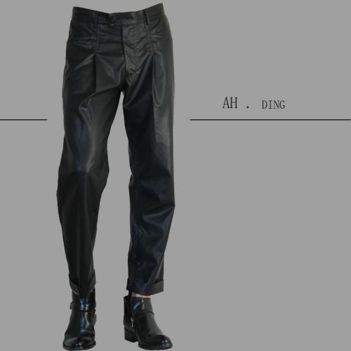 Pantalon cuir homme pantalons fuselés pour jeunesse AH.DNG automne - Ref 1481344