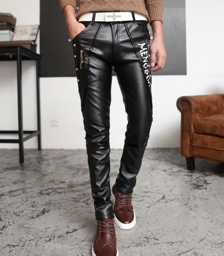 Pantalon cuir homme droit pour adolescent MCC HOMME automne - Ref 1481380