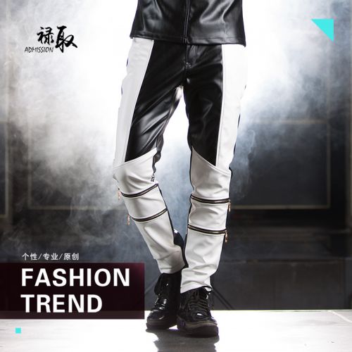 Pantalon cuir homme serré pour adolescent hiver - Ref 1481496