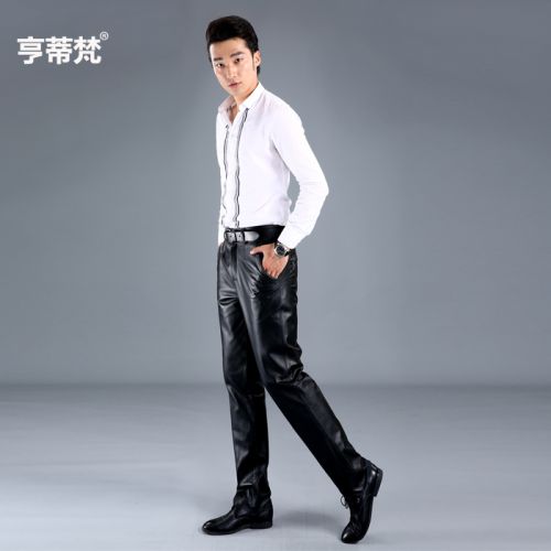 Pantalon cuir homme droit pour jeunesse Première couche de hiver - Ref 1481553