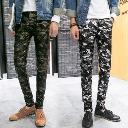 Pantalon cuir homme serré pour adolescent automne - Ref 1481584