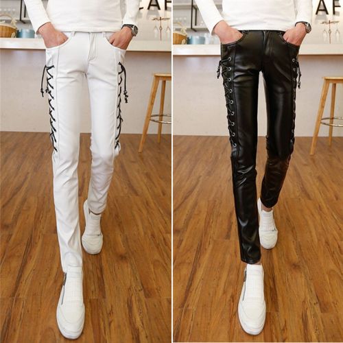 Pantalon cuir homme droit pour adolescent automne - Ref 1481611