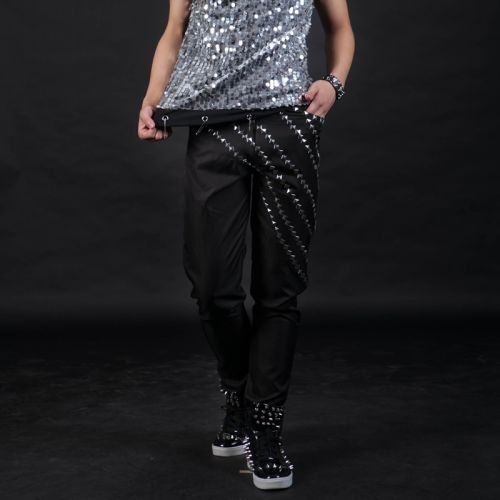 Pantalon cuir homme pantalons fuselés pour jeunesse hiver - Ref 1481624