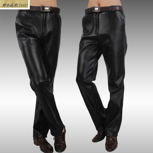 Pantalon cuir homme droit pour automne - Ref 1481648
