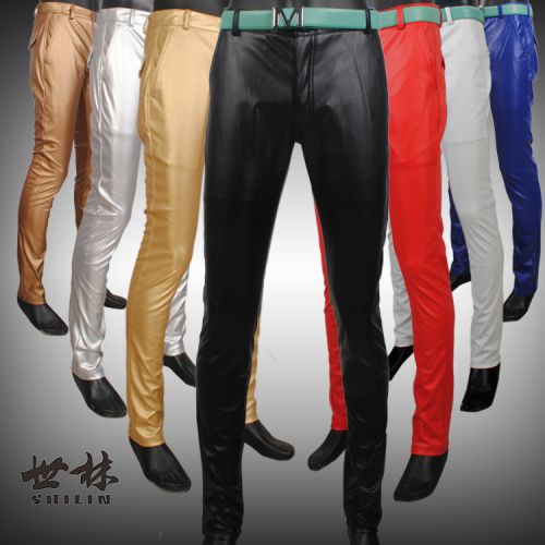Pantalon cuir homme serré pour jeunesse été - Ref 1481656