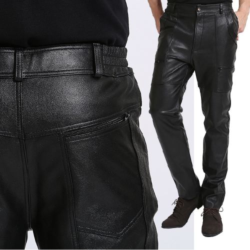 Pantalon cuir homme droit pour hiver - Ref 1481682