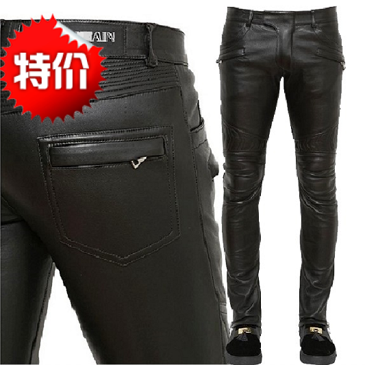 Pantalon cuir homme serré pour jeunesse hiver - Ref 1481691