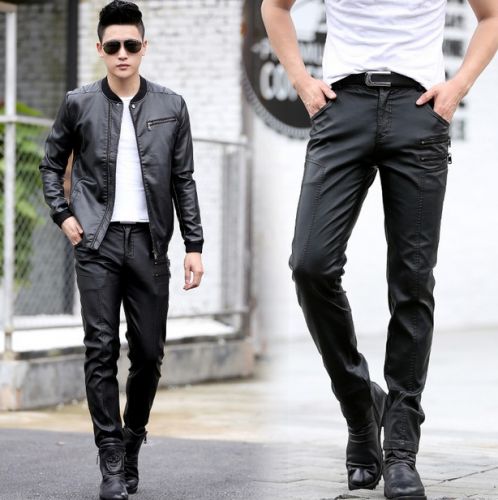 Pantalon cuir homme droit pour jeunesse automne - Ref 1481693