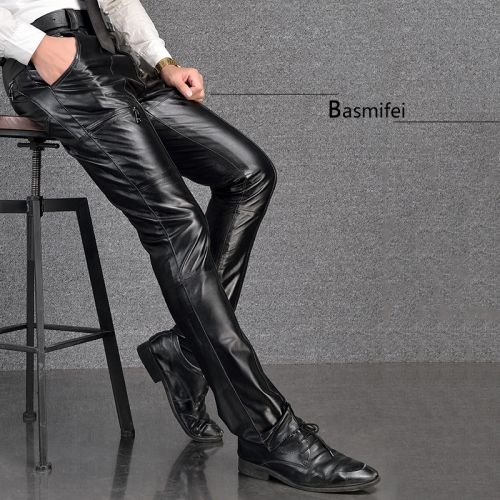 Pantalon cuir homme serré pour jeunesse hiver - Ref 1481738