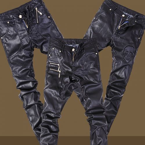 Pantalon cuir homme serré pour jeunesse PANTSKING hiver - Ref 1481761