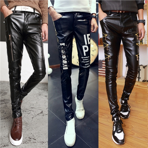 Pantalon cuir homme droit pour adolescent automne - Ref 1481770