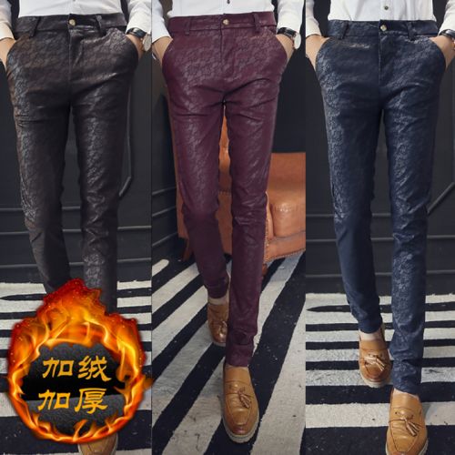 Pantalon cuir homme pantalons fuselés pour adolescent hiver - Ref 1481814